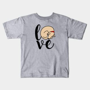 Love Sleeping Pup for Dog Lovers Kids T-Shirt